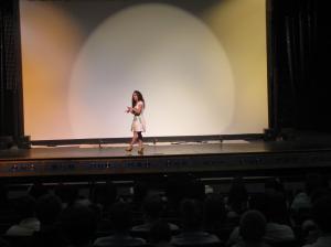 Victoria speaking at Hilton Head High School in HIlton Head Island, SC 